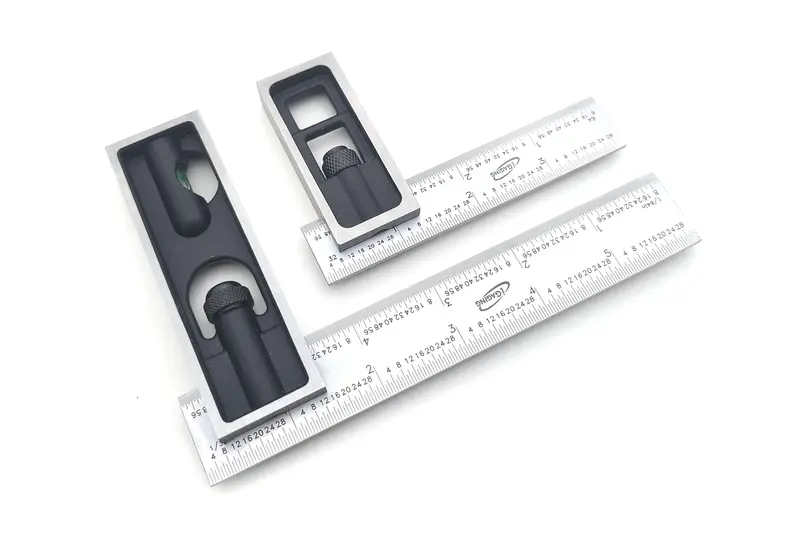 Igaging 4R Machinist Double Square – Graduated In 1/8", 1/16", 1/32", And 1/64" 3