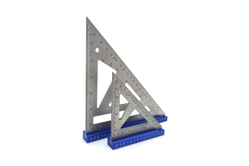 Igaging Stainless Steel Bench Square With Wide Anodized Aluminum Base (Imperial Units) 3