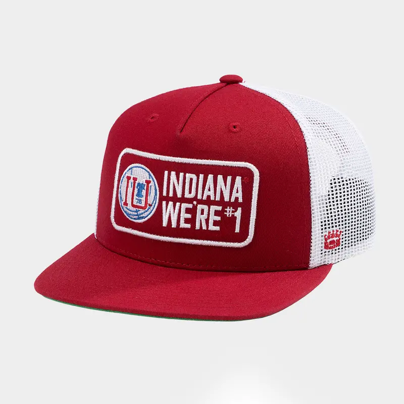 Indiana Hoosiers 1976 Men'S Basketball National Champions Trucker Hat 1