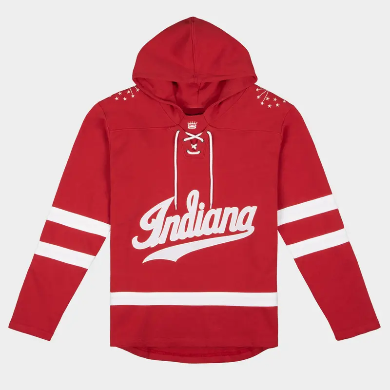 Indiana Hoosiers Hockey Hoodie – Collegiate Rinkside Comfort Wear 1