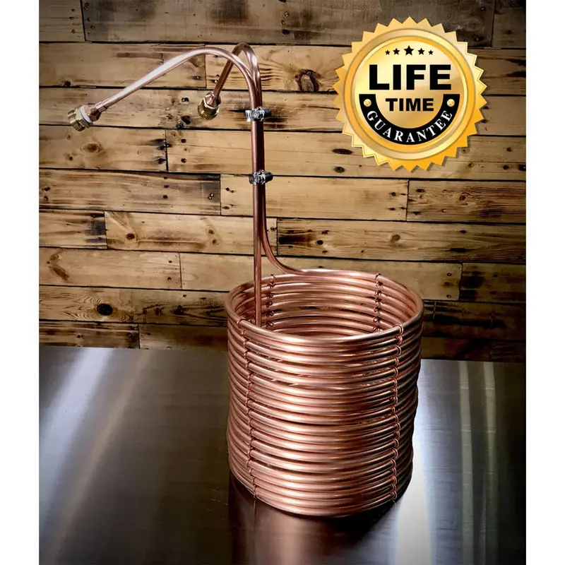 Jaded 50-Foot 3/8-Inch Copper Immersion Wort Chiller – Extended Length Design 1
