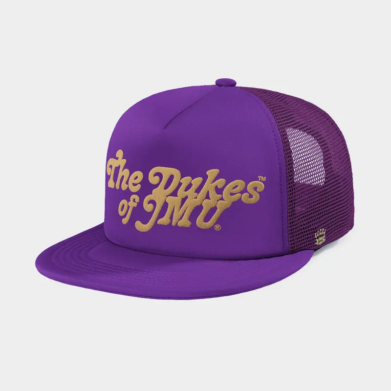 James Madison Dukes 'The Dukes Of Jmu' Puff Print Trucker Hat 1