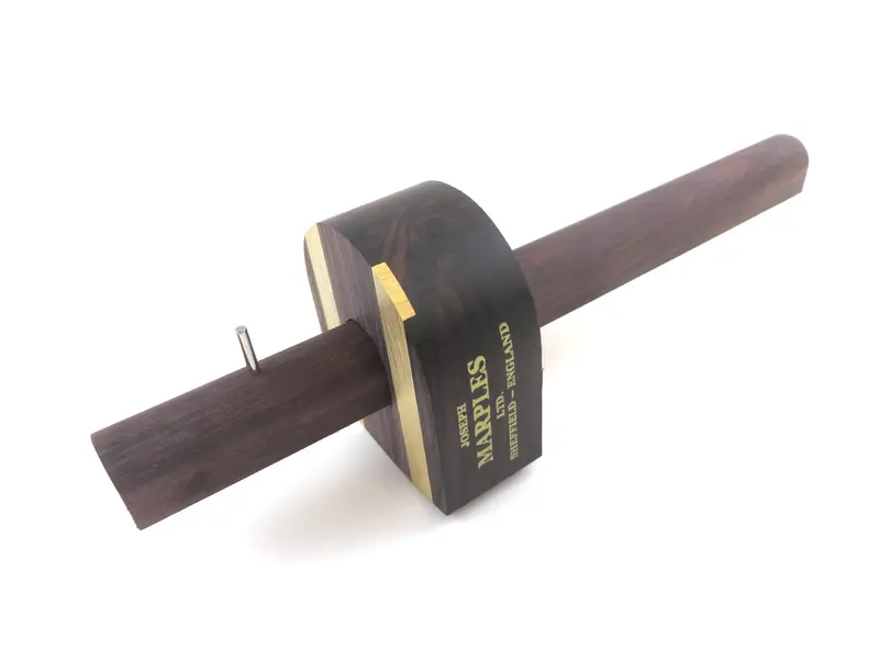 Joseph Marples Pin Marking Gauge – Rosewood Half-Round Head, Brass Strips 1