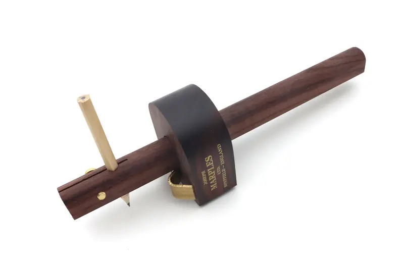 Joseph Marples Rosewood Pencil Gauge – Brass Double-Curve Attachment Included 1