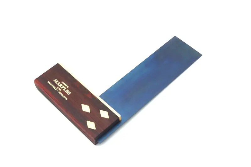Joseph Marples Rosewood Try Square – Brass-Faced With Diamond-Shaped Rivets 1