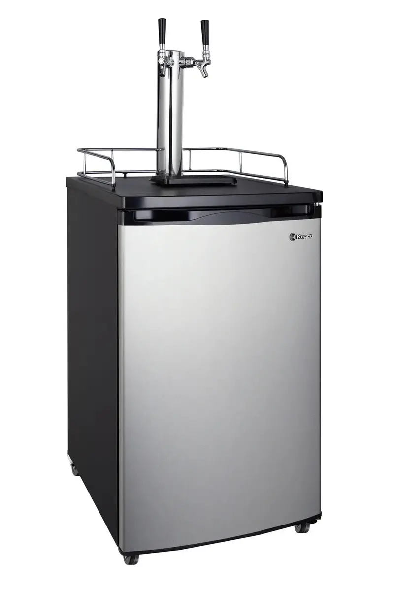 Kegco 20-Inch Dual-Tap Stainless Steel Kegerator 1