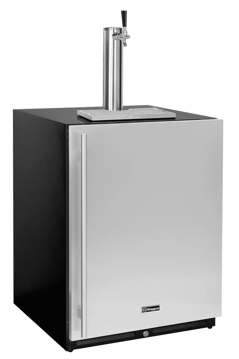 Kegco 2026 Ultimate 24" Built-In Single-Tap Right-Hinge Kegerator W/ X-Clusive Kit 1
