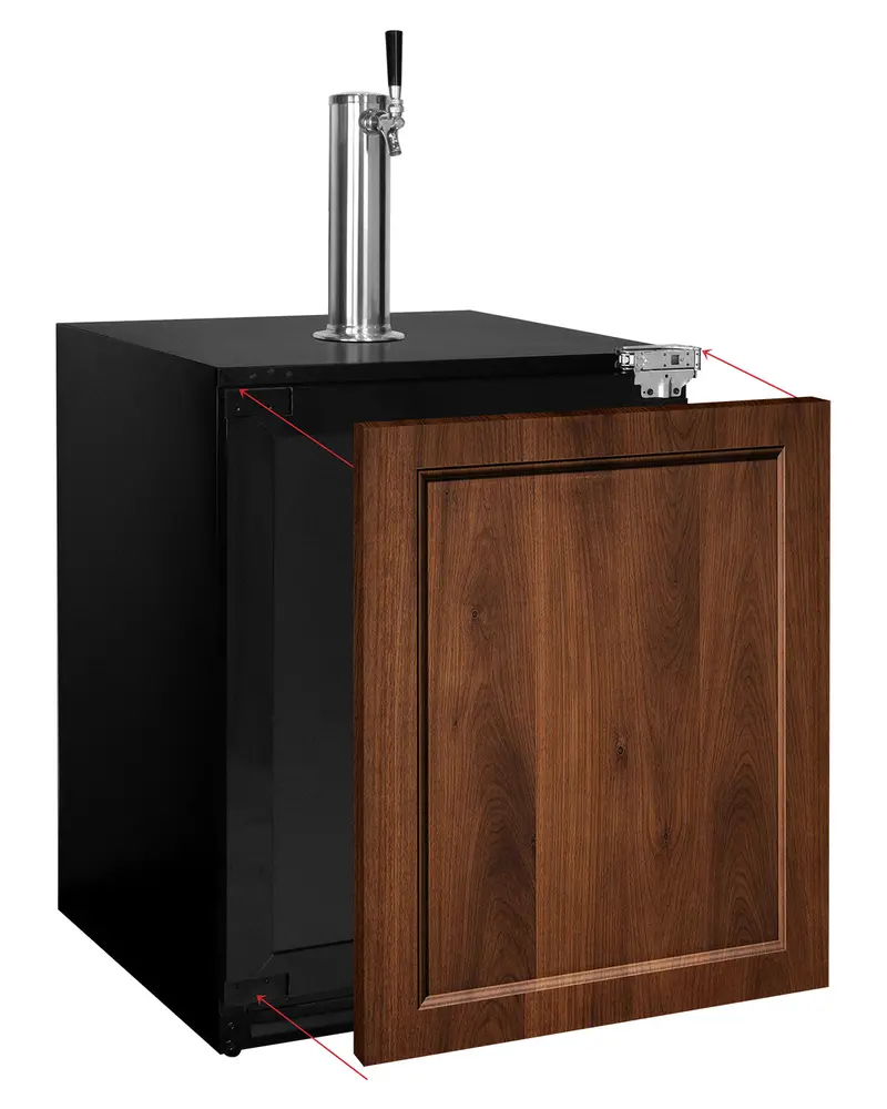 Kegco 24" Ada-Compliant Panel-Ready Single-Tap Built-In Right-Hinge Kegerator 1