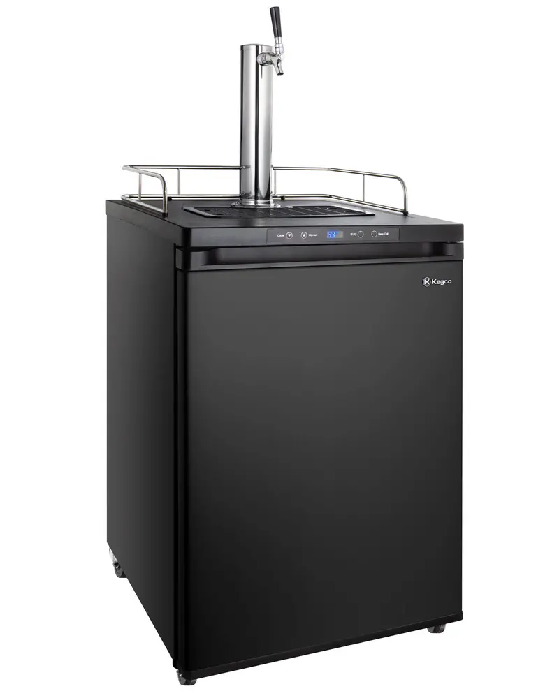 Kegco 24" German Beer-Optimized Black Digital Single-Tap Kegerator 1