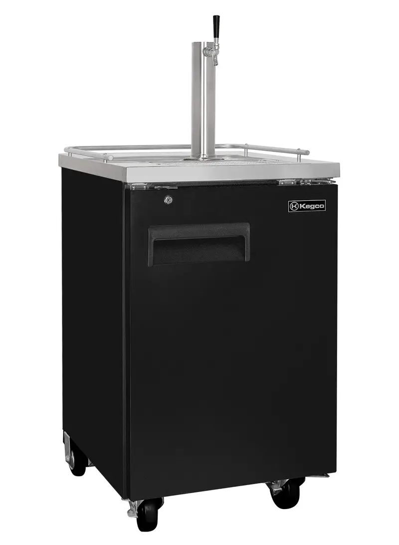Kegco 24-Inch Commercial-Grade Black Single-Tap Kegerator 1