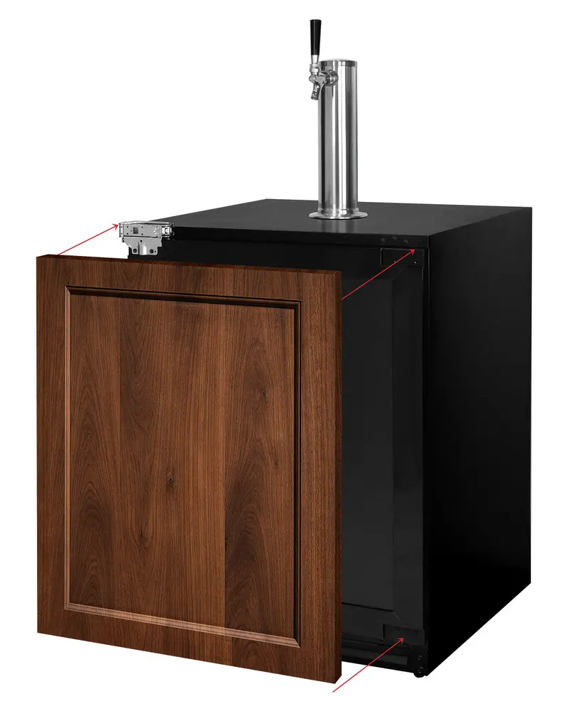 Kegco 24-Inch Panel-Ready Ada-Compliant Built-In Kegerator With Left-Hinge Door 1