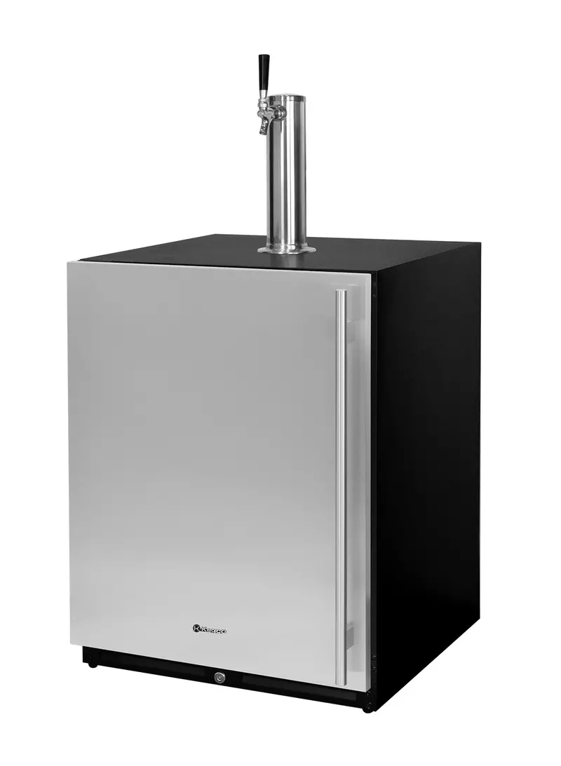 Kegco 24-Inch Stainless Steel Ada-Compliant Built-In Kegerator With Left-Hinge Door 1