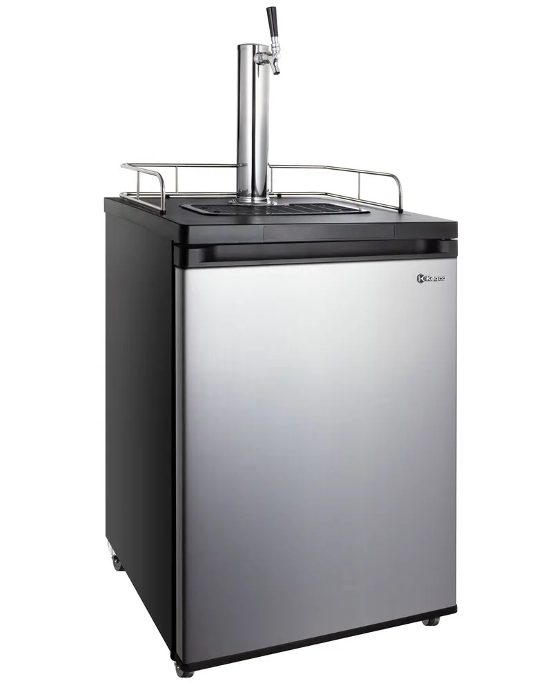 Kegco 24" Standard Single-Tap Stainless Steel Kegerator 1