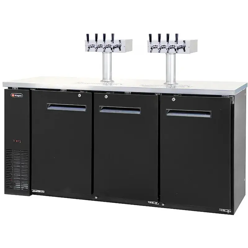 Kegco 8-Faucet Matte Black Craft Beer Kegerator – Industrial-Grade Cooling 1
