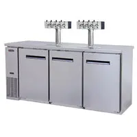 Kegco 8-Faucet Stainless Steel Craft Beer Kegerator – Full-Size Draft Tower 1