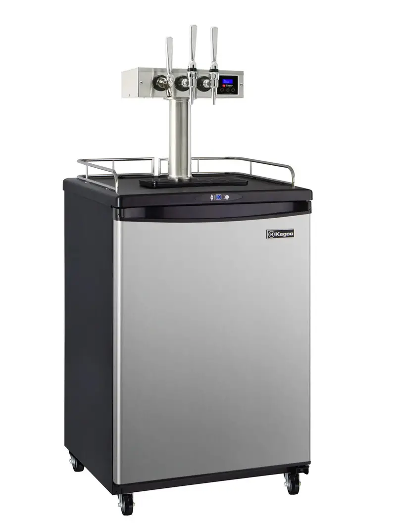 Kegco Hot Draft® 24" Dual-Tap Nitro Dispenser – Stainless Steel, Digital Controls, Commercial/Residential Use 1
