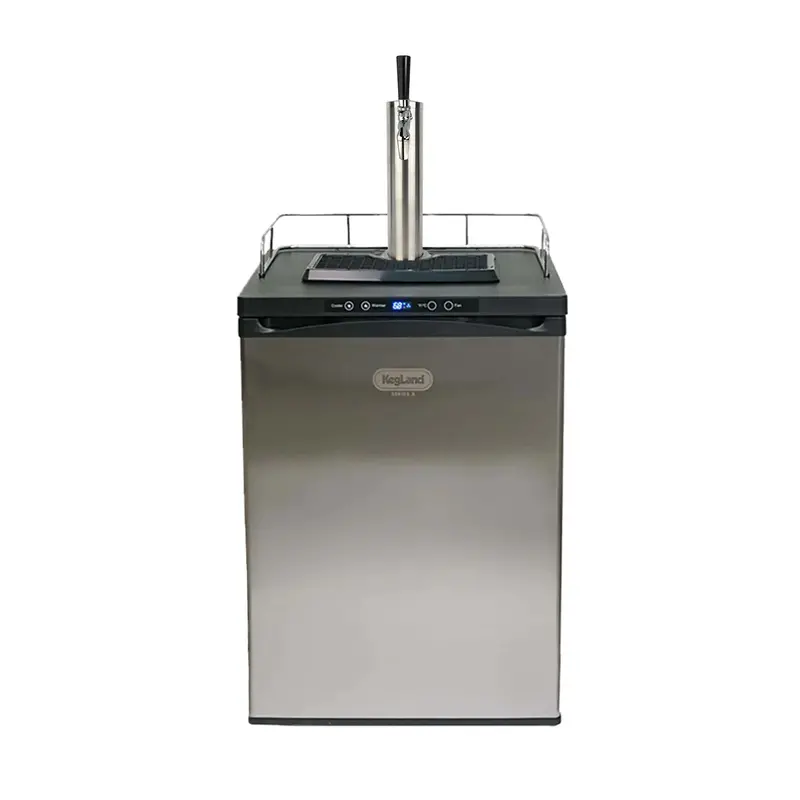 Kegland Series X Single-Tap Kegerator – Stainless Steel Flow Control Nukatap Tower 1