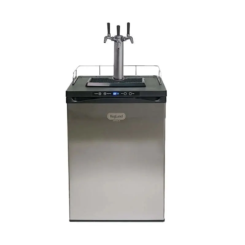 Kegland Series X Triple-Tap Stainless Steel Kegerator With Nukatap Tower 1