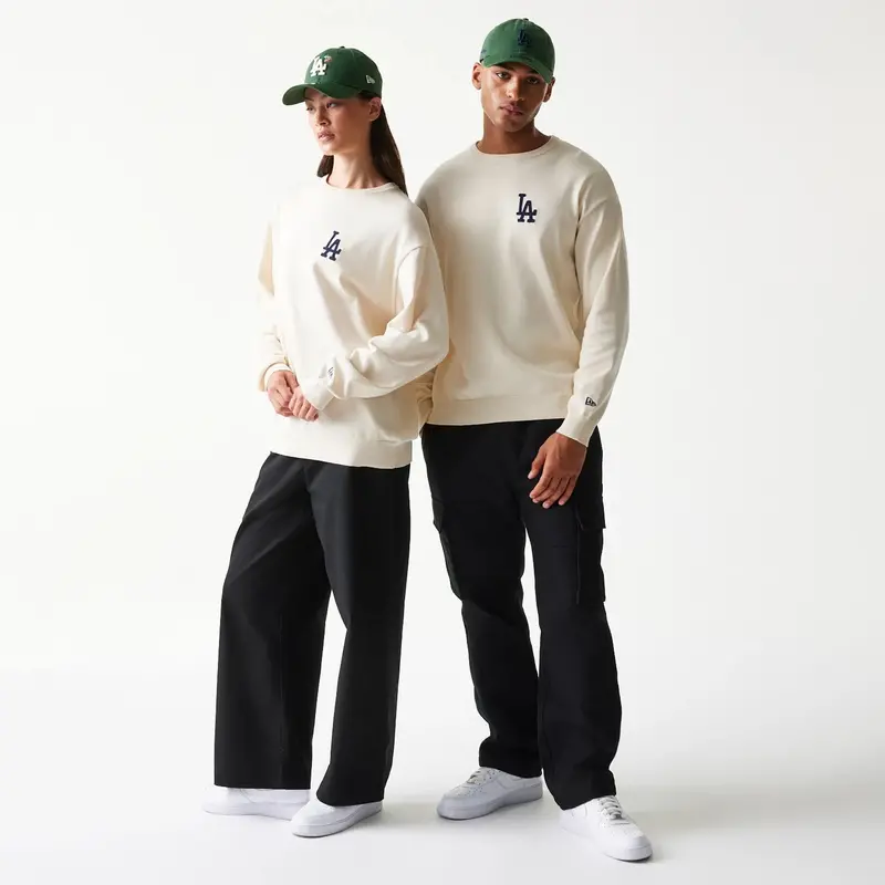 La Dodgers Open-Knit White Sweater – Mlb Essential Lightweight Knit Top 1