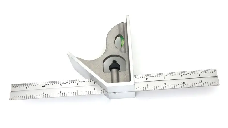Lasquare 12-Inch 4R Two-Piece Combination Square Set – Includes Saddle Square, Also Available In 18" And 24" Sizes 1