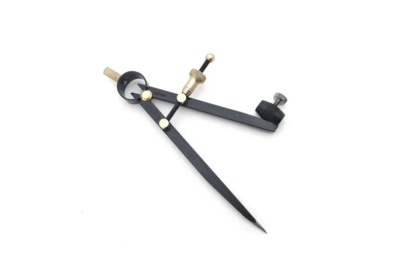 Ledin French Black Gun Pencil Compass – Brass-Fitted, Quick-Adjust Nut Design For Drafting 1