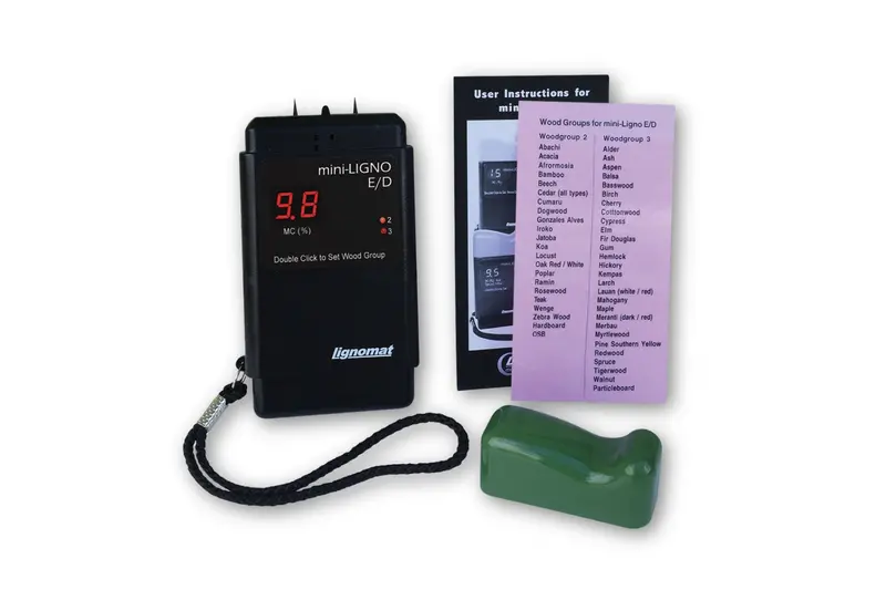 Lignomat Mini-Ligno S/D — Dual-Range Pin Moisture Meter For Wood (6–45%) 1