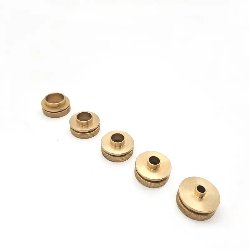 Low-Profile Brass Router Template Guide Bushings – 1-3/16", Pc-Style With Lock Nuts 6