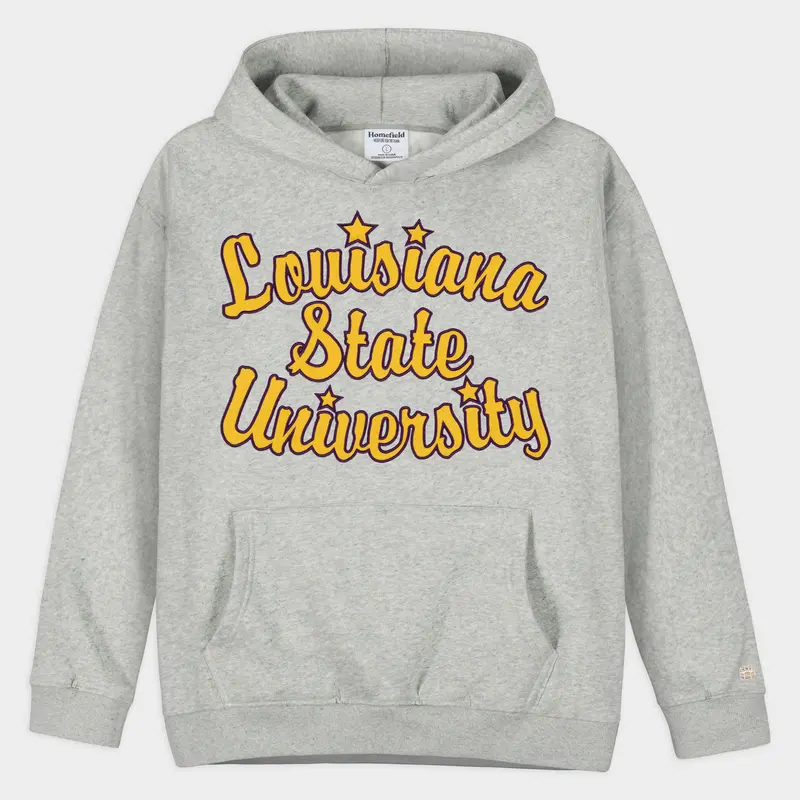 Lsu Tigers Nostalgic 1980S Applique Hoodie 1