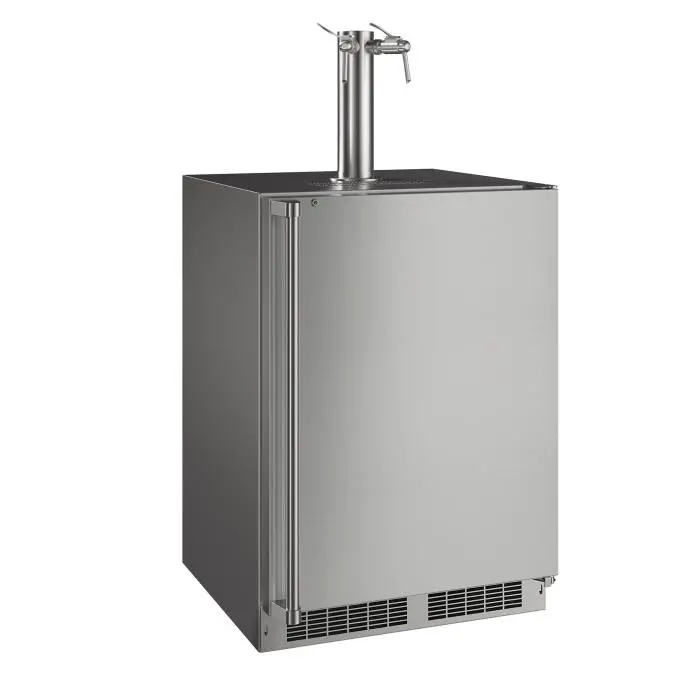 Marvel 24-Inch Dual-Tap Outdoor Built-In Wine Dispenser – Stainless Steel Door 1
