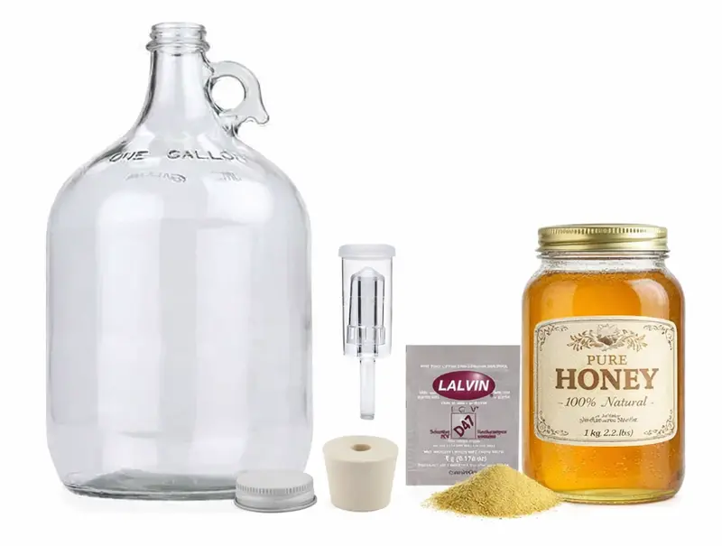 Mead-Making Starter Kit With Raw Honey And Essential Equipment 1