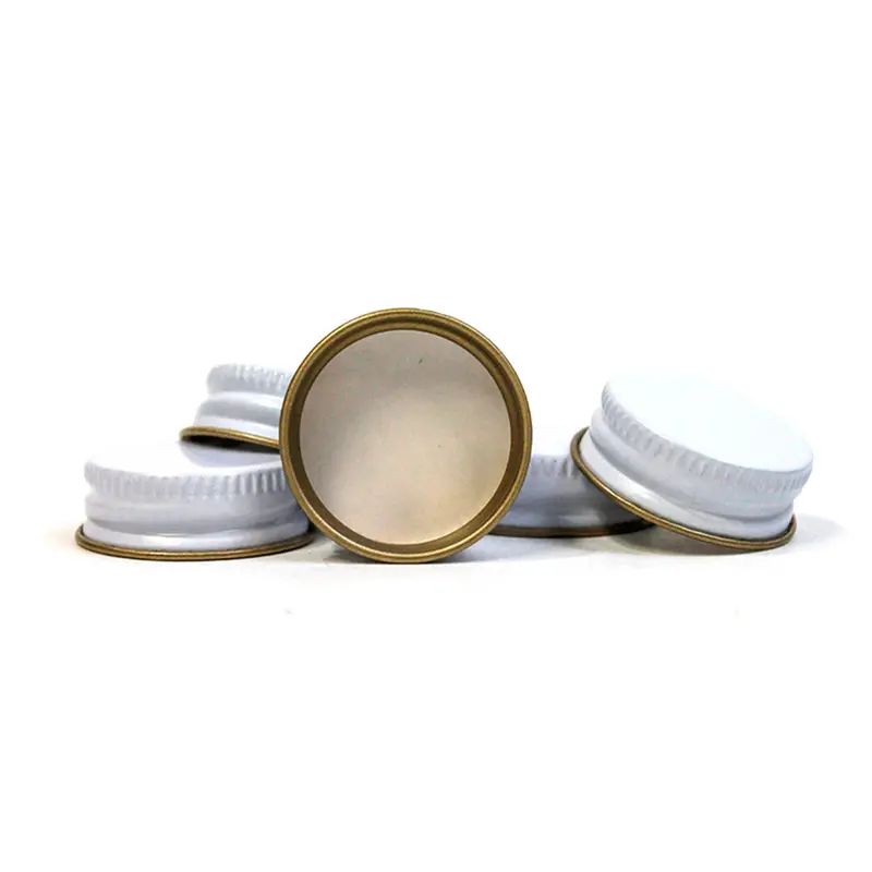 Metal Oxygen-Barrier Screw Cap – 28Mm White Lid, 144-Count Pack 1