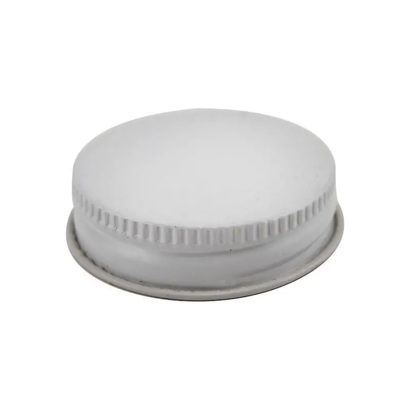 Metal Oxygen-Barrier Screw Cap – 38Mm White Lid For Jugs & Growlers 1