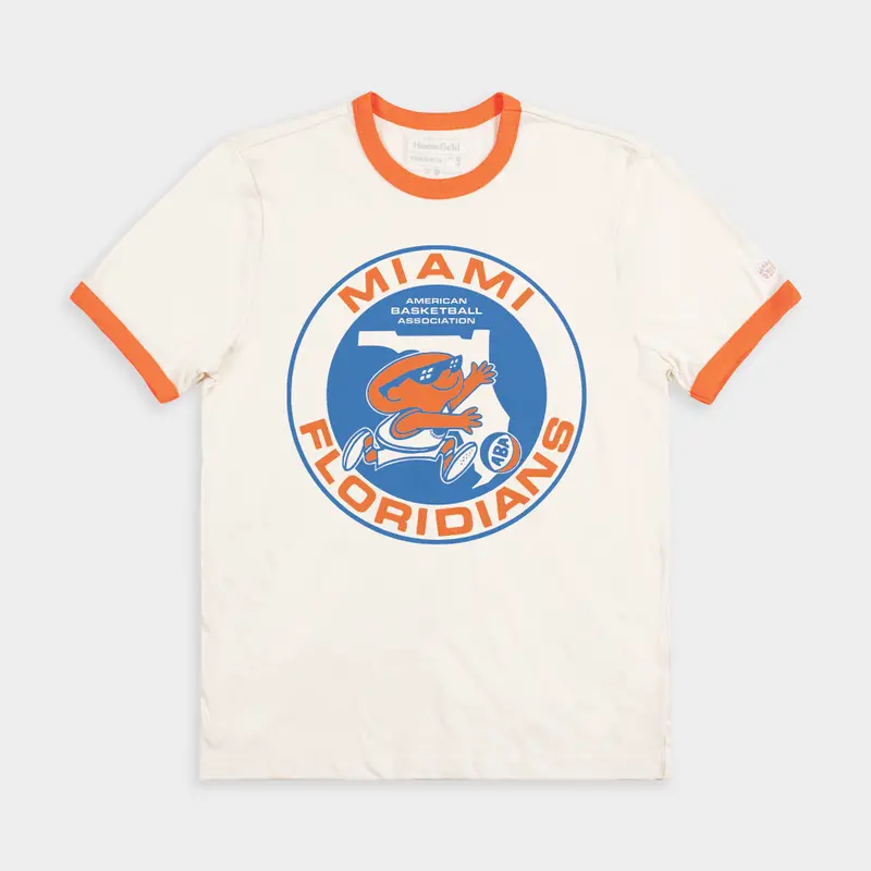Miami Floridians Aba Retro Mascot Ringer Tee 1