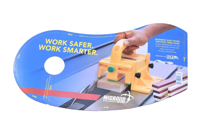 Microjig Magnetic Dust Cover For Cabinet-Style Table Saws 1