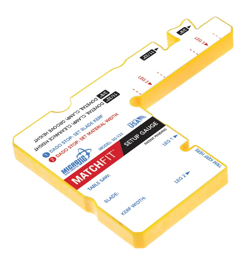 Microjig Matchfit Setup Gauge For Accurate Dovetail Alignment 1