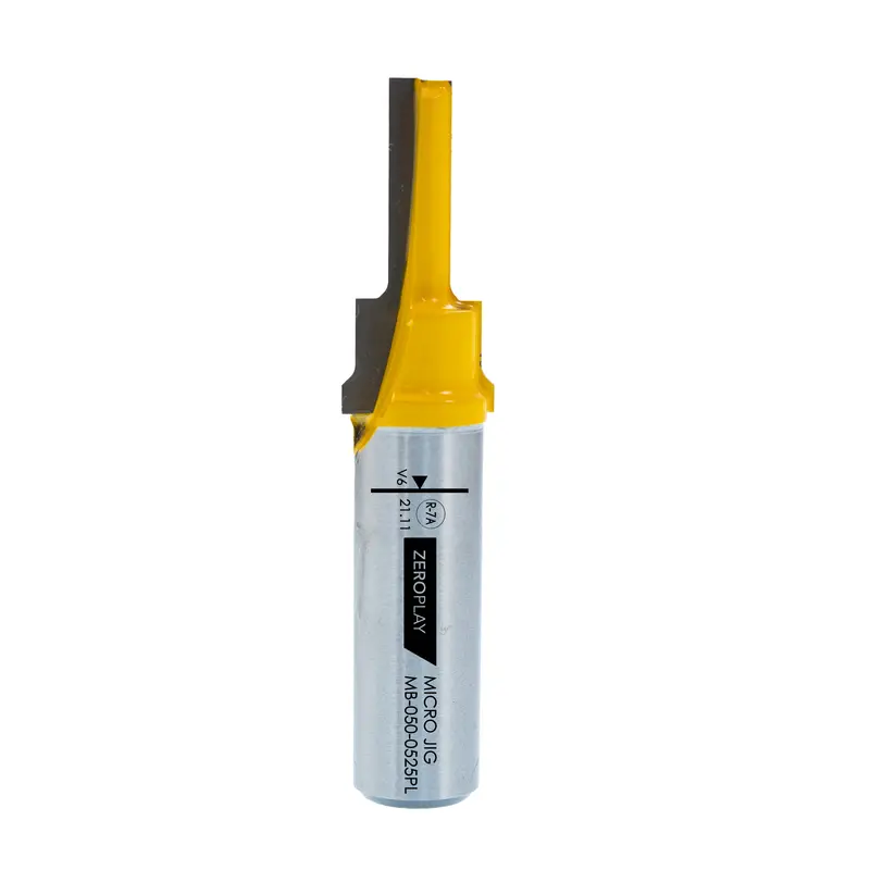 Microjig Zeroplay 2-Step Plunge Router Bit – 1/2" Shank, Zero-Deflection Design For Clean Cuts 1