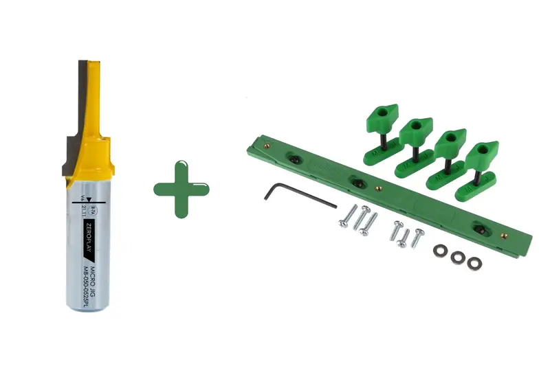 Microjig Zeroplay 360° Sled System With Plunge Bit – 1/4" Shank 1
