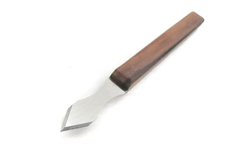 Mikov Dual-Bevel Marking Knife — 0.030" Blade, Rosewood Handle With Finger Indents 1