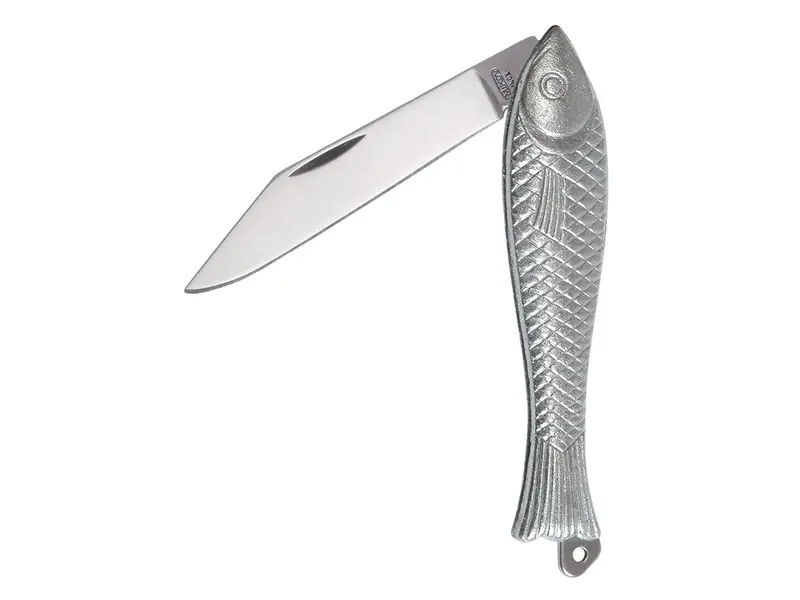 Mikov Rybička Stainless Steel Pocket Knife With Fish-Themed Design 1