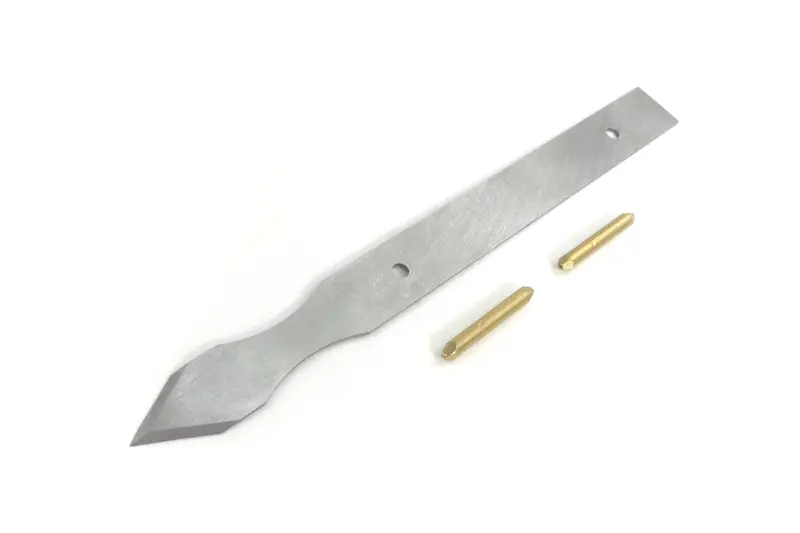 Mikov Unhandled Dual-Bevel Marking Knife Kit — Super-Thin 0.030" Blade, Finger Indents 1