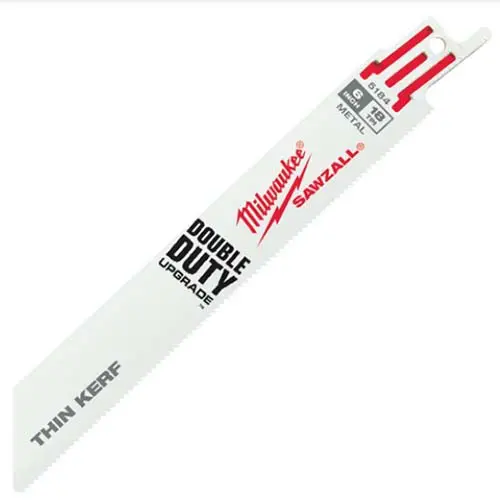 Milwaukee 6-Inch 18 Tpi Thin-Kerf Sawzall Blades (5-Pack) 1