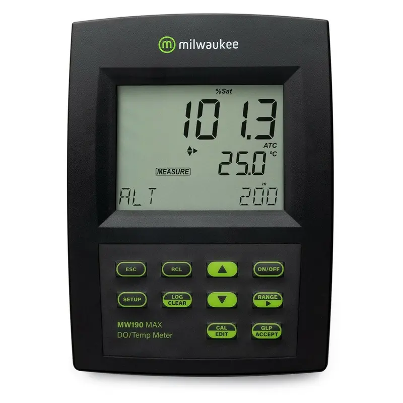 Milwaukee Mw190 Max Benchtop Dissolved Oxygen Meter With Auto-Calibration 1