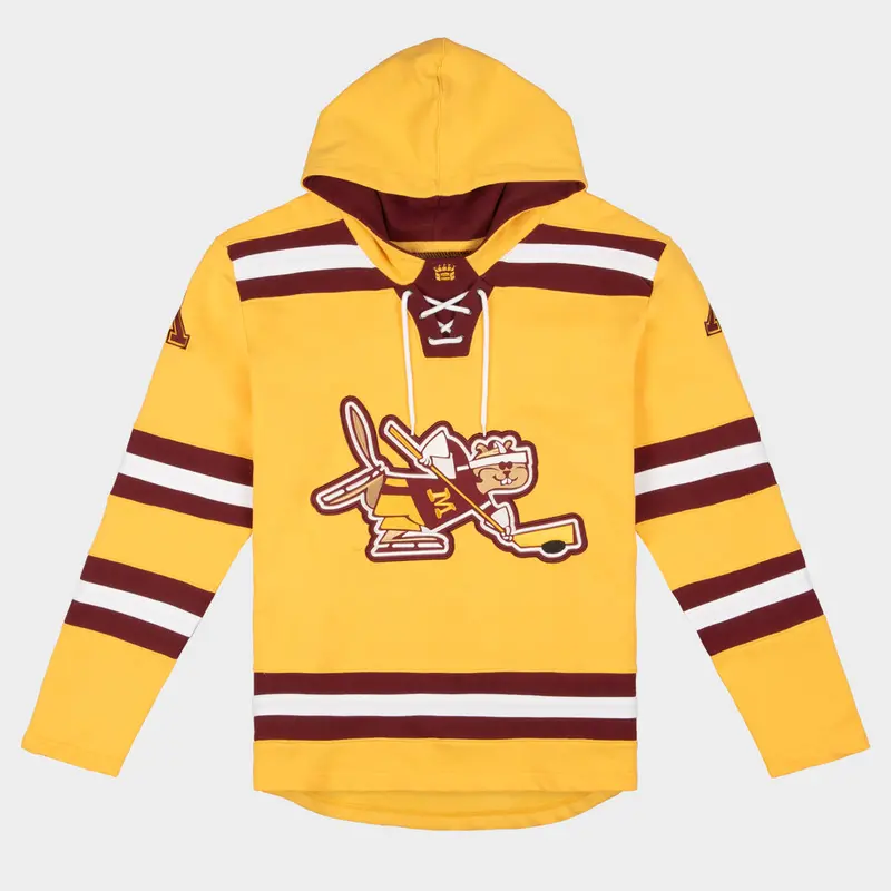 Minnesota Golden Gophers Skating Hoodie – Goldy-Themed Rinkside Sweatshirt 1