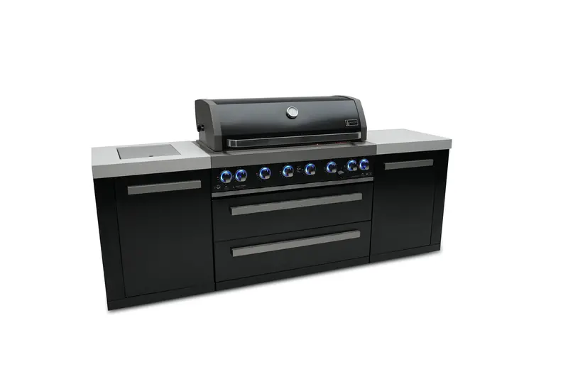 Mont Alpi Mai805-Bss – Premium Black Stainless Steel 6-Burner Outdoor Kitchen Grill System 1