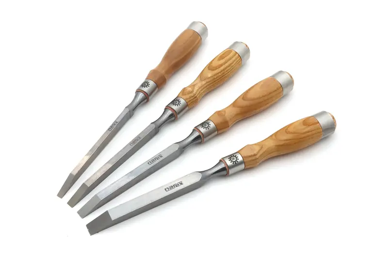 Narex Richter Mortise Chisel Set – 4-Piece (1/4", 5/16", 3/8", 1/2") 1