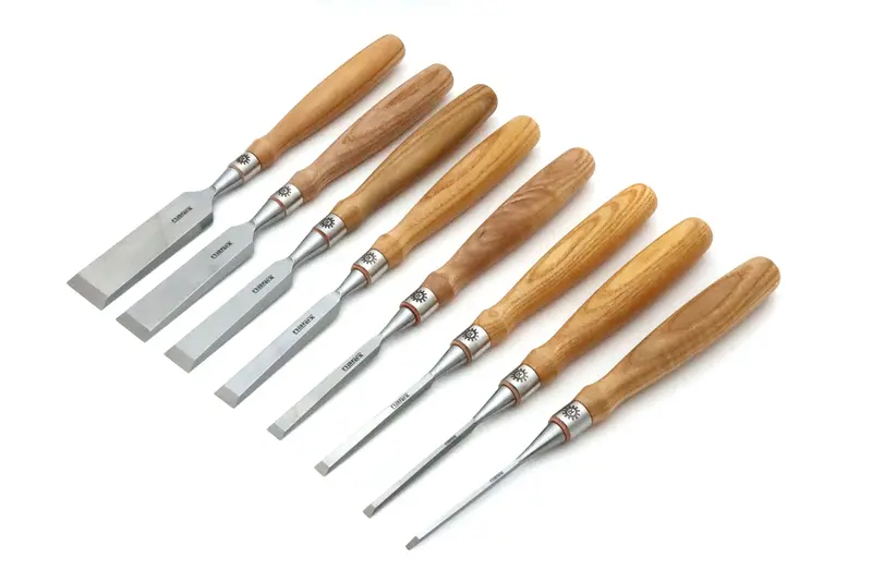 Narex Richter Paring Chisel Set – 8-Piece, Premium Forged Steel (1/8" To 1-1/2") 1