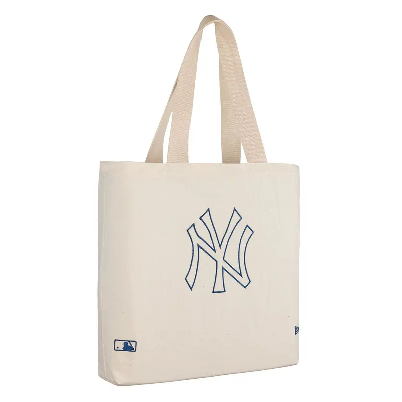 New York Yankees Light Cream Canvas Tote Bag 1