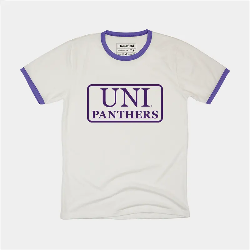 Northern Iowa Panthers 1980S Ringer Style Tee 1
