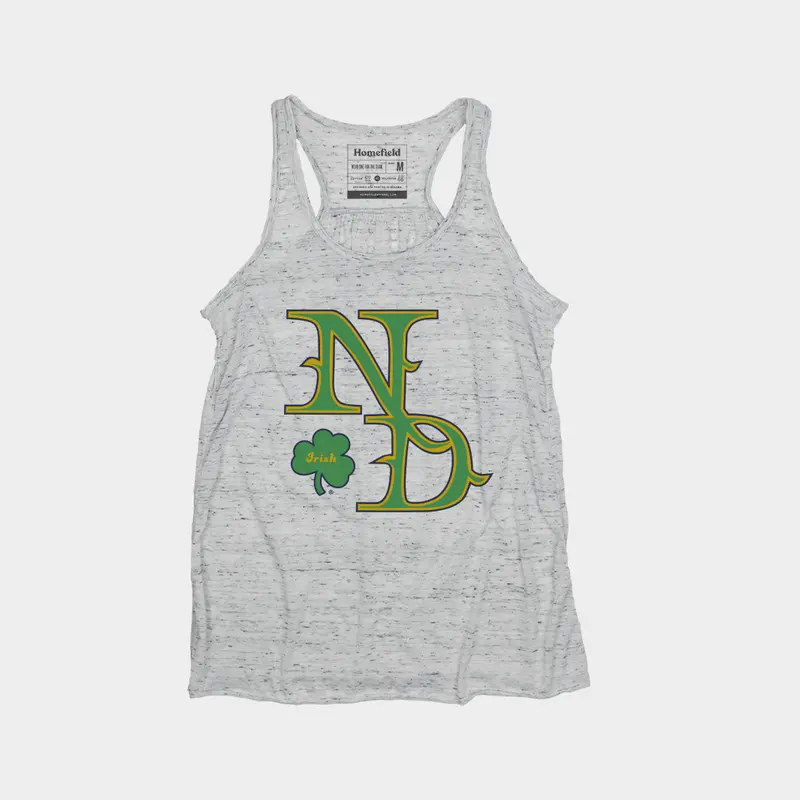 Notre Dame Women'S Racerback Tank – Vintage Style 1