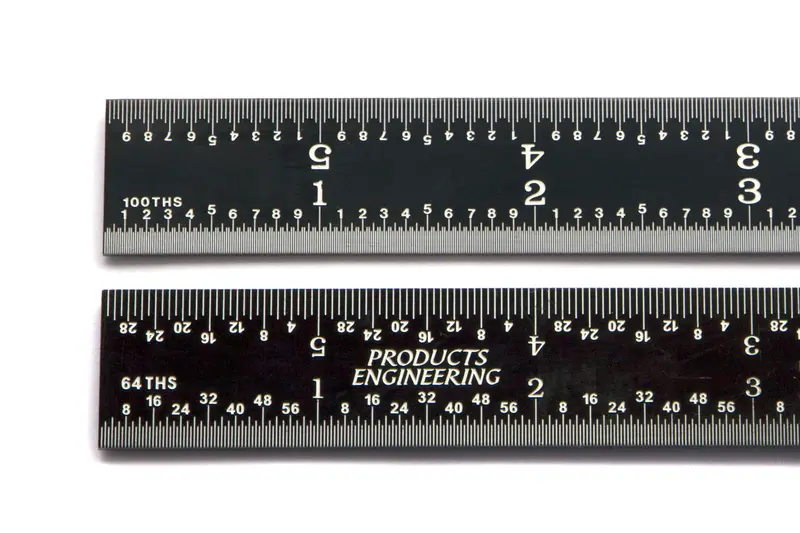 Pec Tools 16R Black Chrome Rigid Steel Rulers 1
